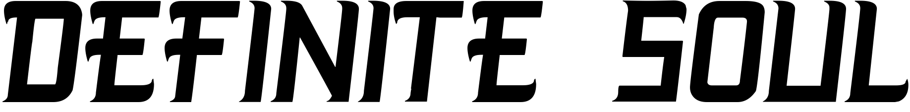 Font DEFINITE SOUL