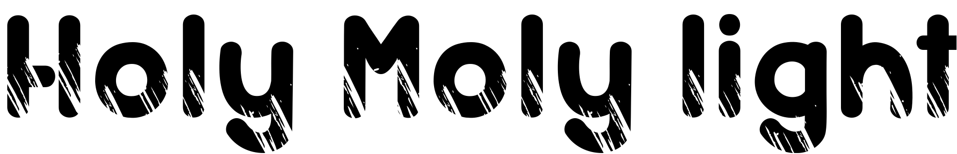 Font Holy Moly light