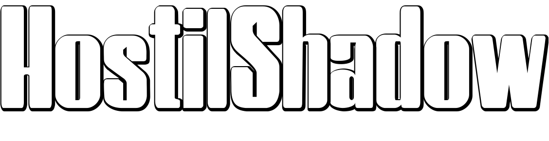 Font HostilShadow