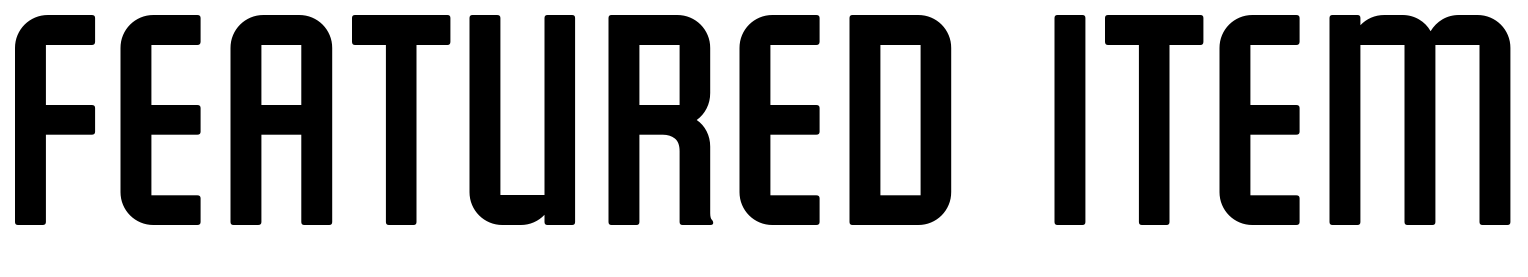 Font Featured Item