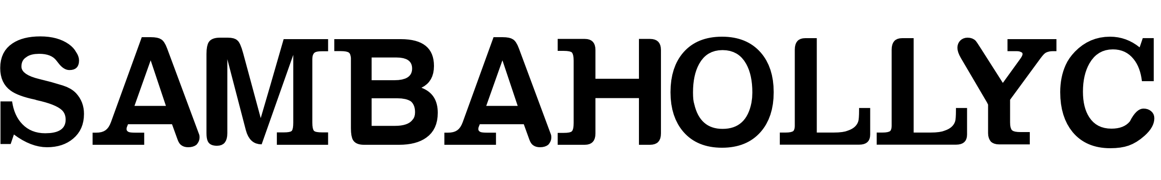 Font SAMBAHOLLYC