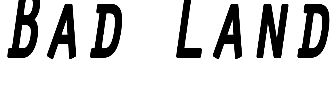Font Bad Land