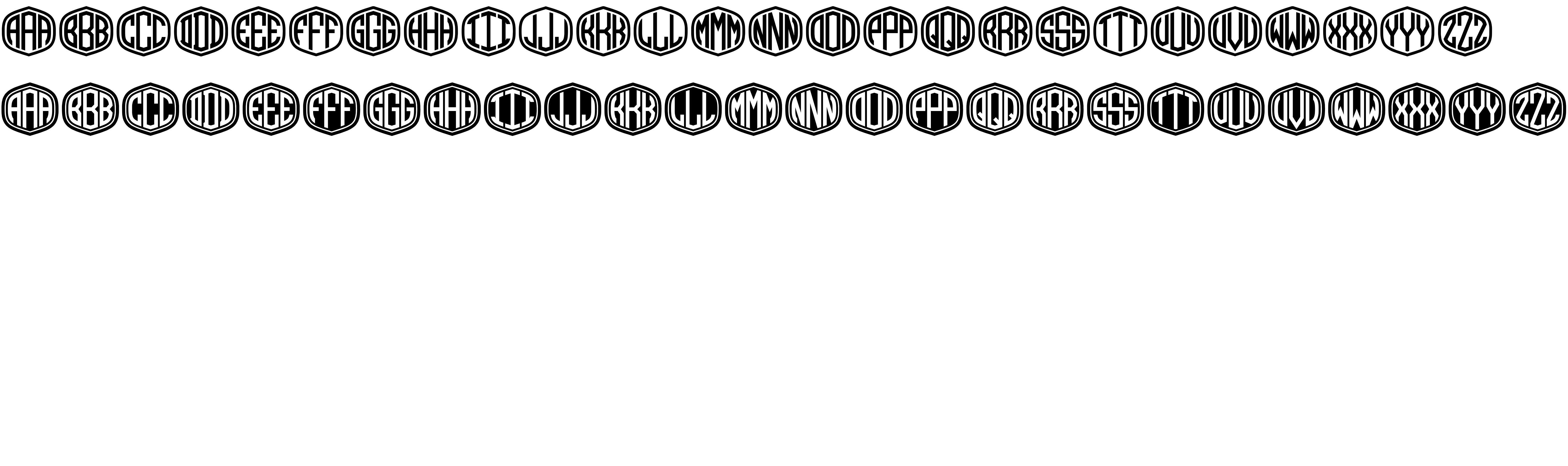 Preview font Monograma
