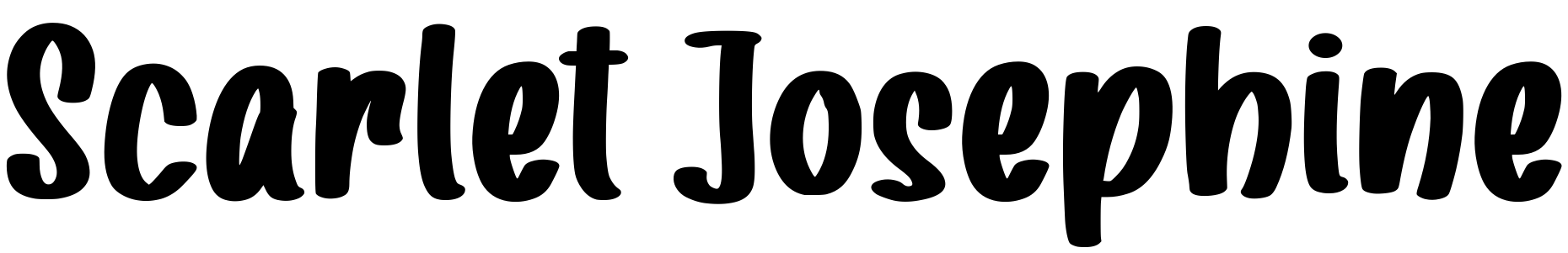 Font Scarlet Josephine