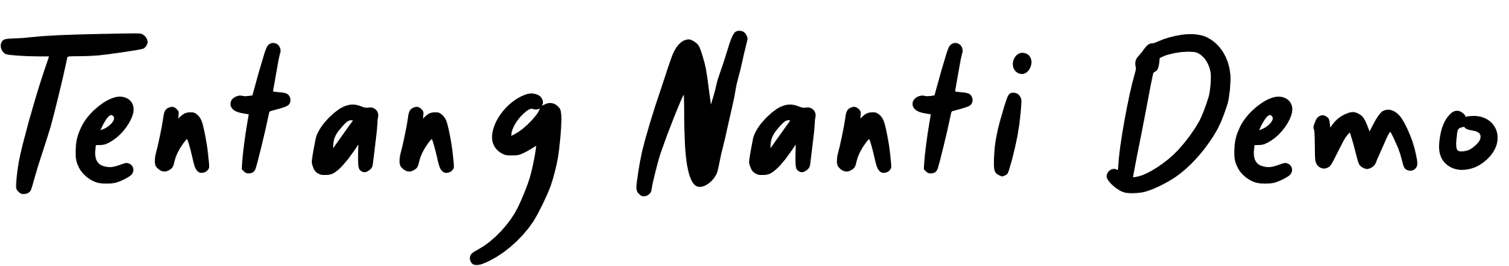Font Tentang Nanti Demo