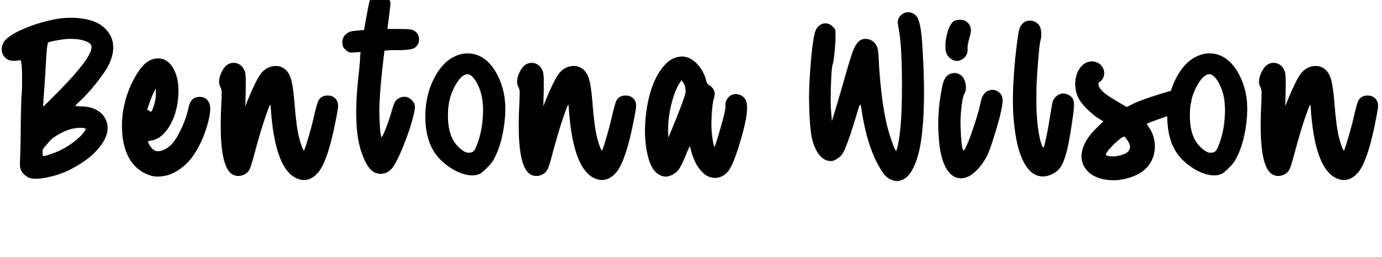 Font Bentona Wilson