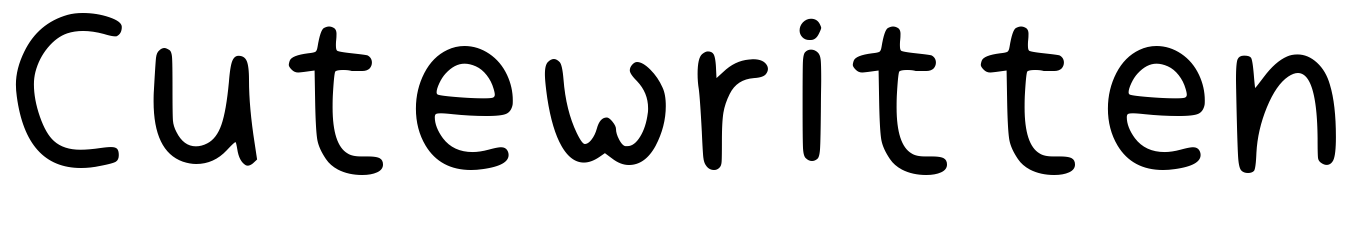 Font Cutewritten