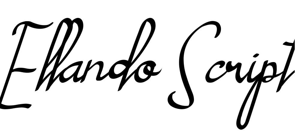 Font Ellando Script