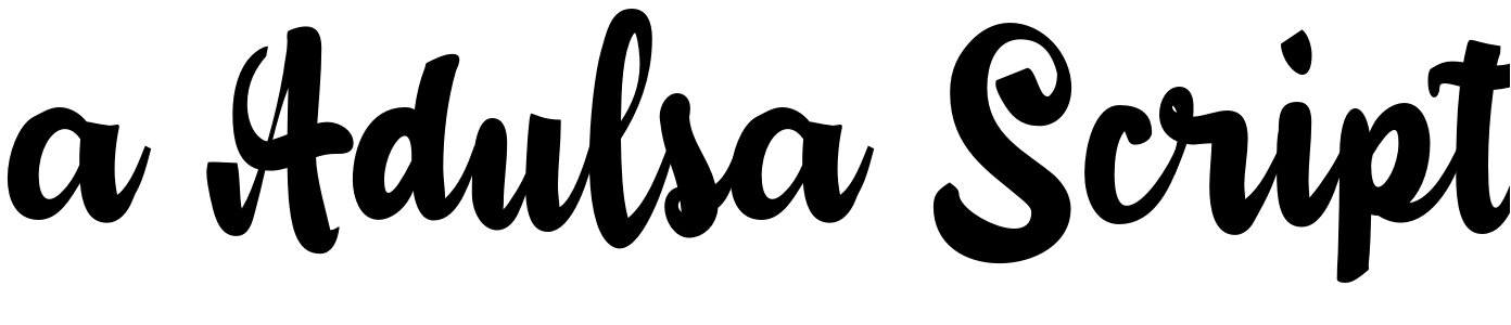 Font a Adulsa Script