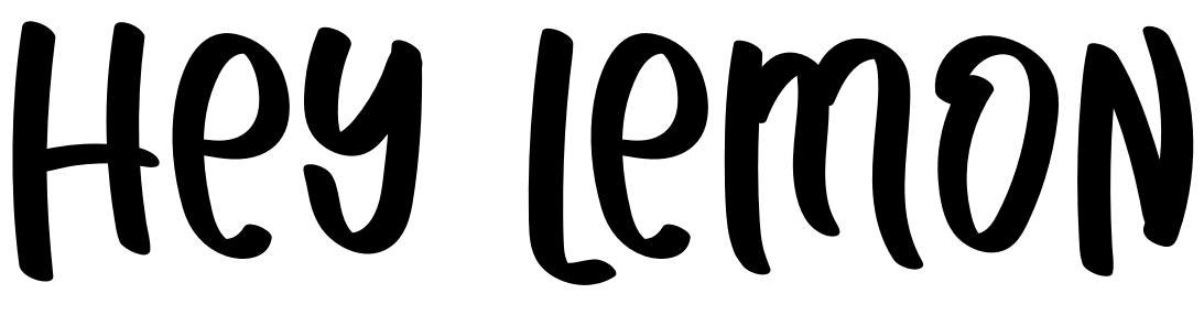 Font HEY LEMON