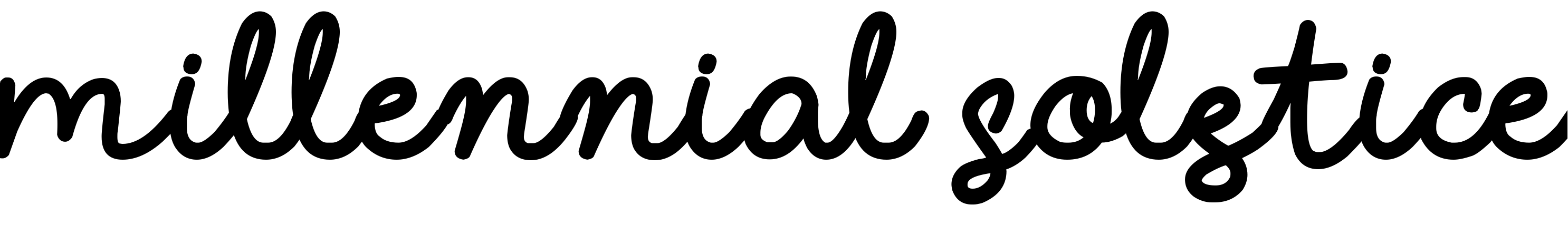 Font Millennial Solstice