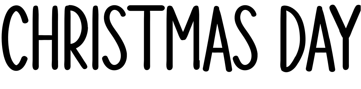 Font CHRISTMAS DAY