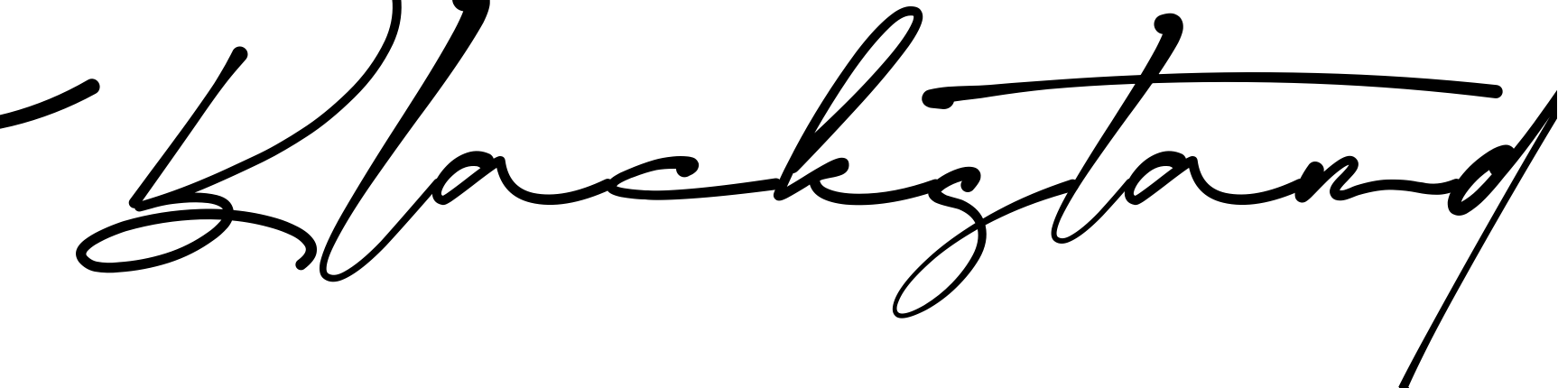 Font Blackstand