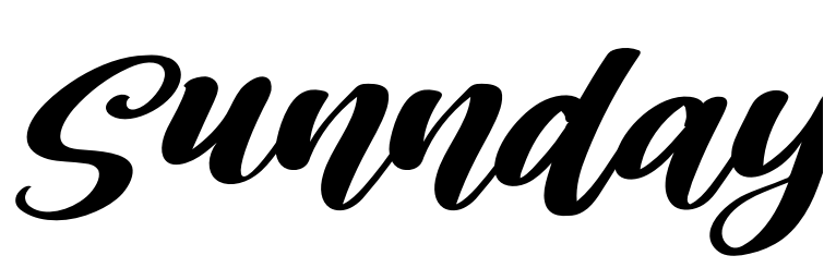 Font Sunnday