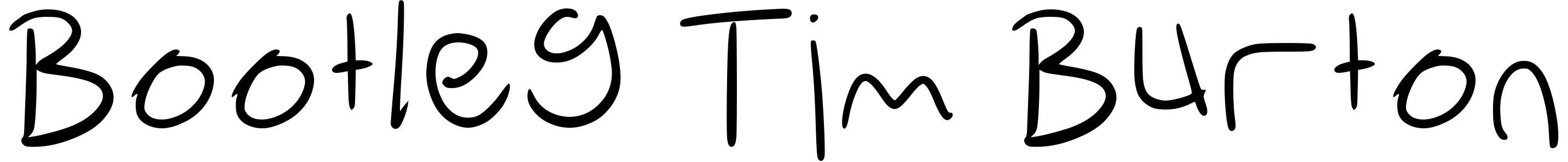 Font Bootleg Tim Burton