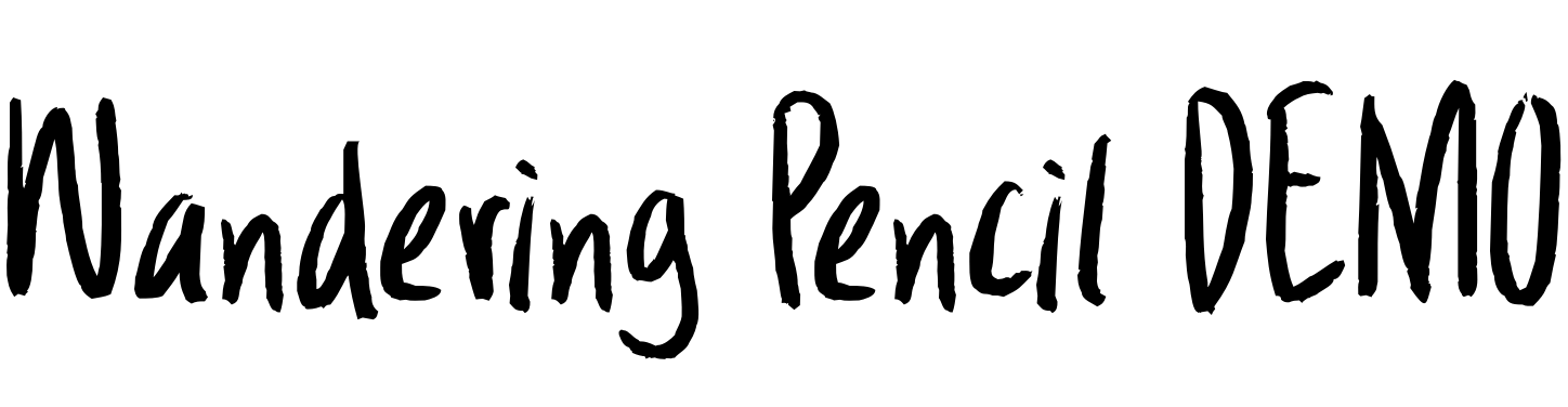 Font Wandering Pencil DEMO