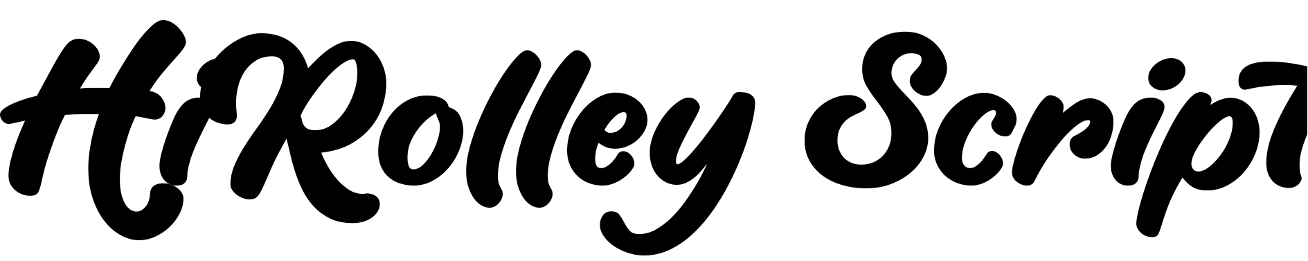 Font HiRolley Script