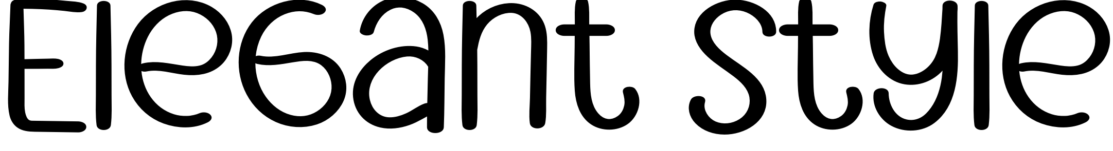 Font Elegant Style