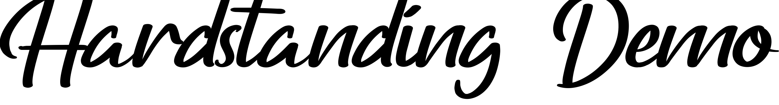 Font Hardstanding Demo