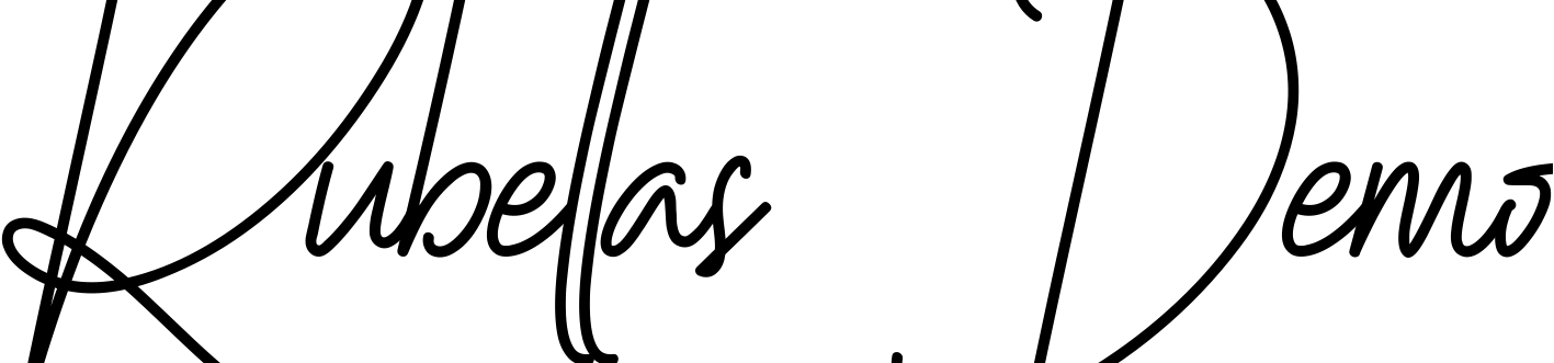 Font Rubellas Demo