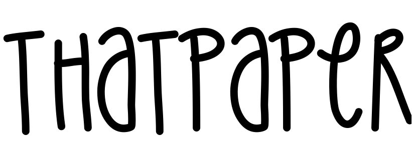 Font ThatPaper