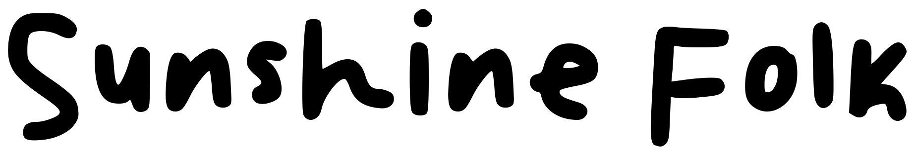 Font Sunshine Folk