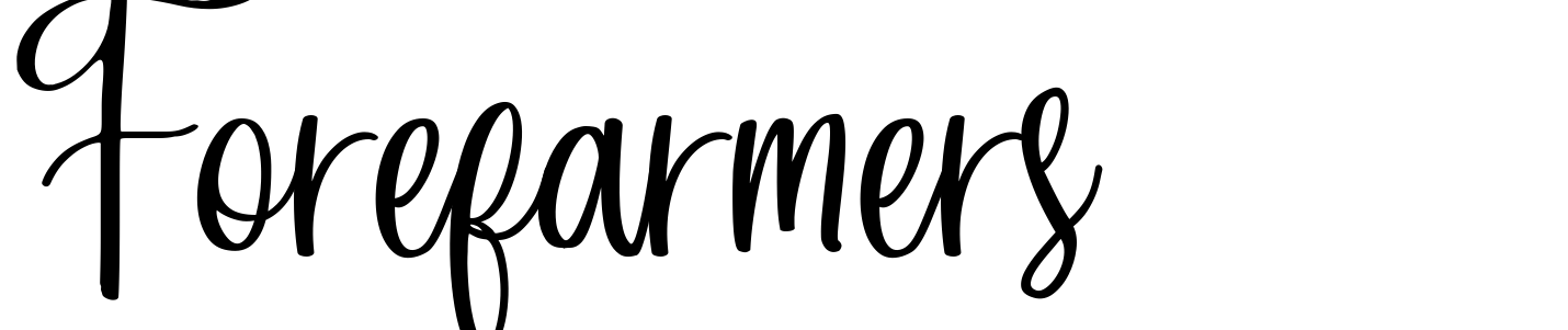 Font Forefarmers DEMO