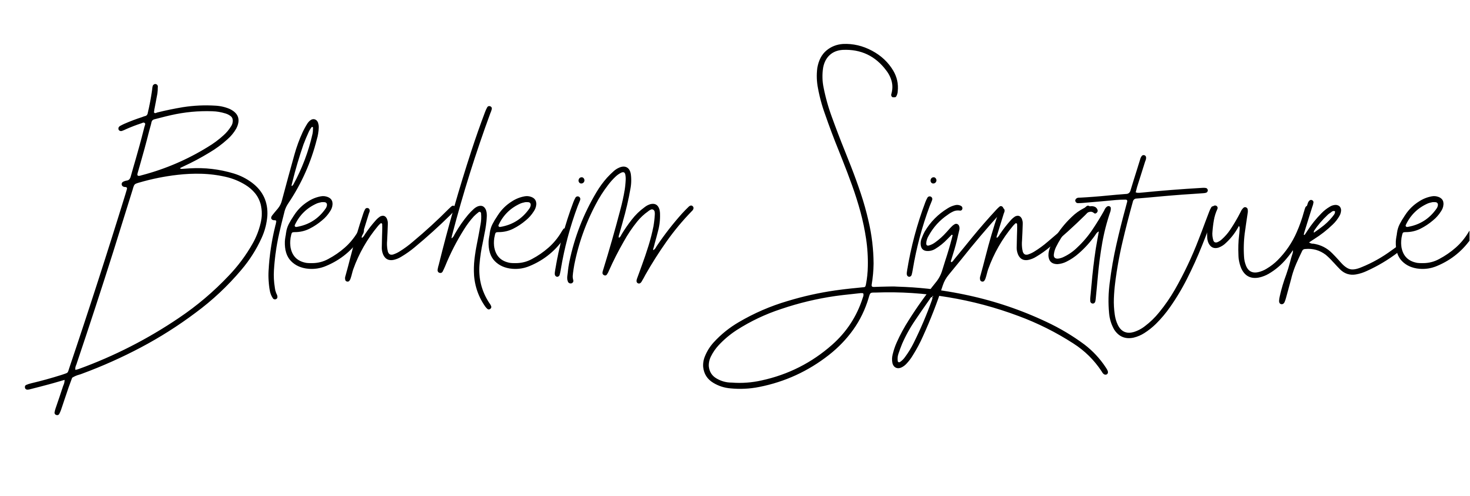 Font Blenheim Signature