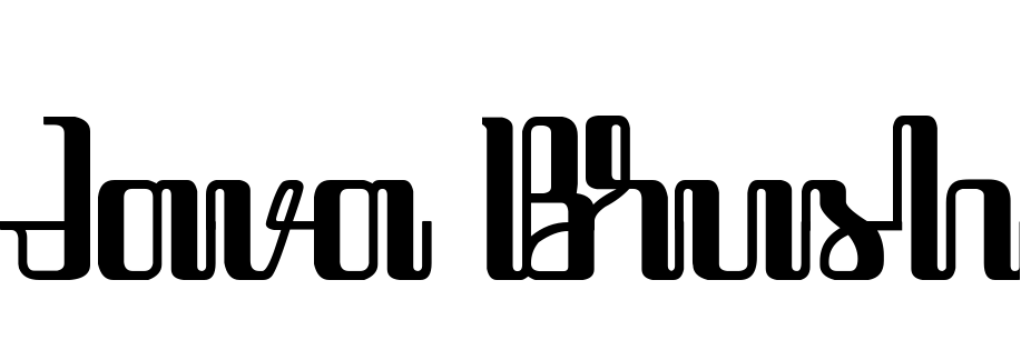 Font Java Brush