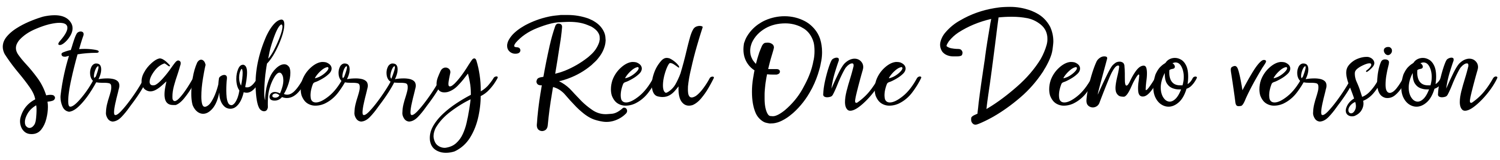 Font Strawberry Red One Demo version