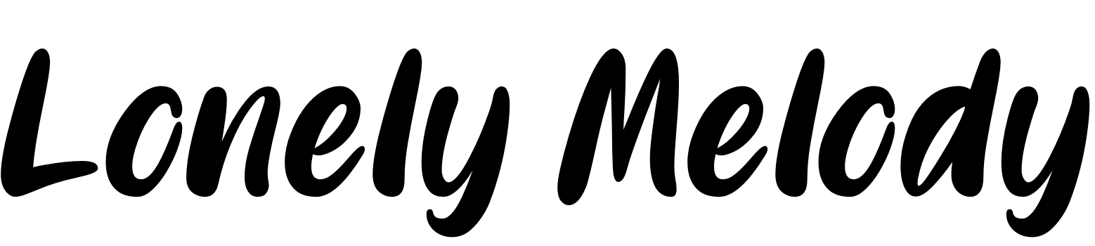Font Lonely Melody