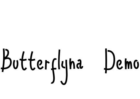 Font Butterflyna Demo