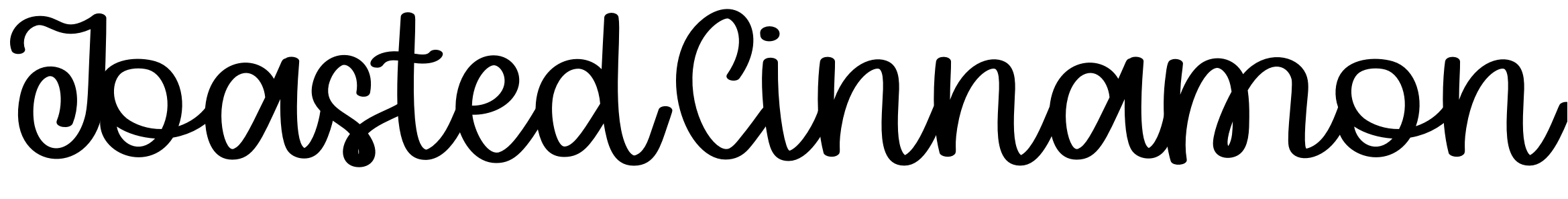 Font ToastedCinnamon