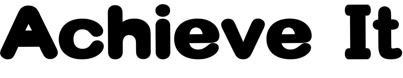 Font Achieve It