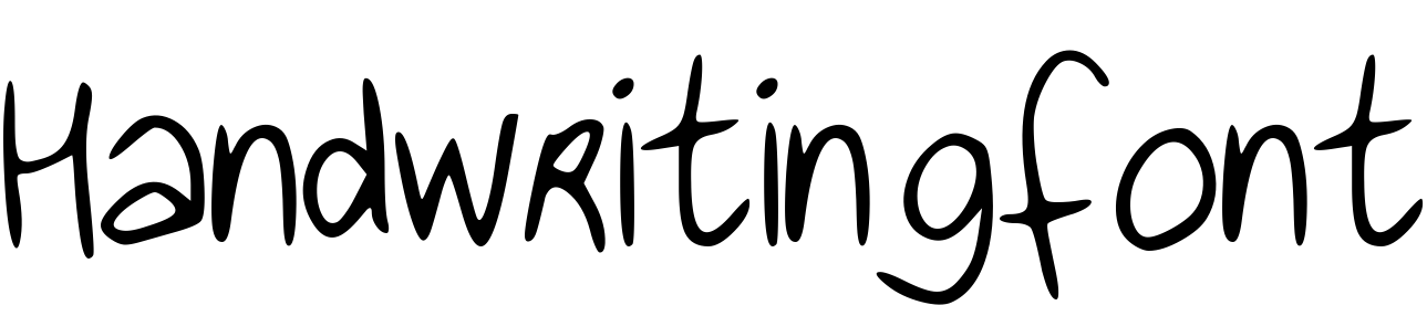 Font Handwritingfont