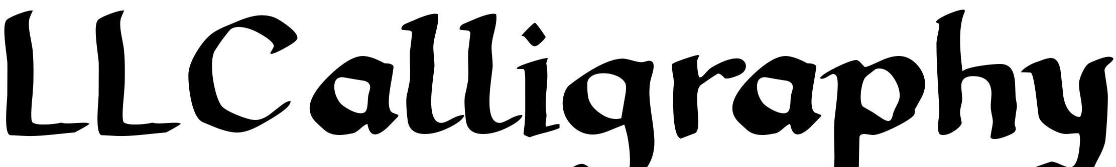 Font LLCalligraphy