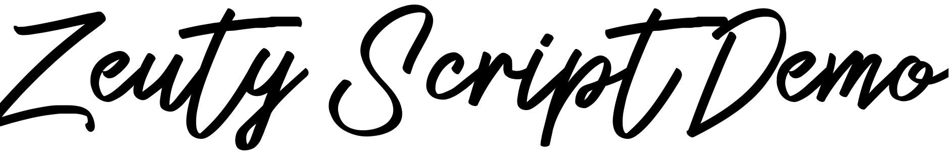Font Zeuty Script Demo