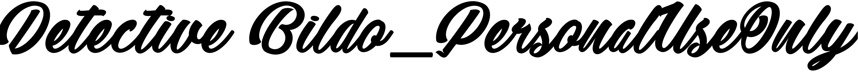 Font Detective Bildo_PersonalUseOnly