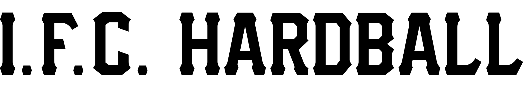 Font I.F.C. HARDBALL