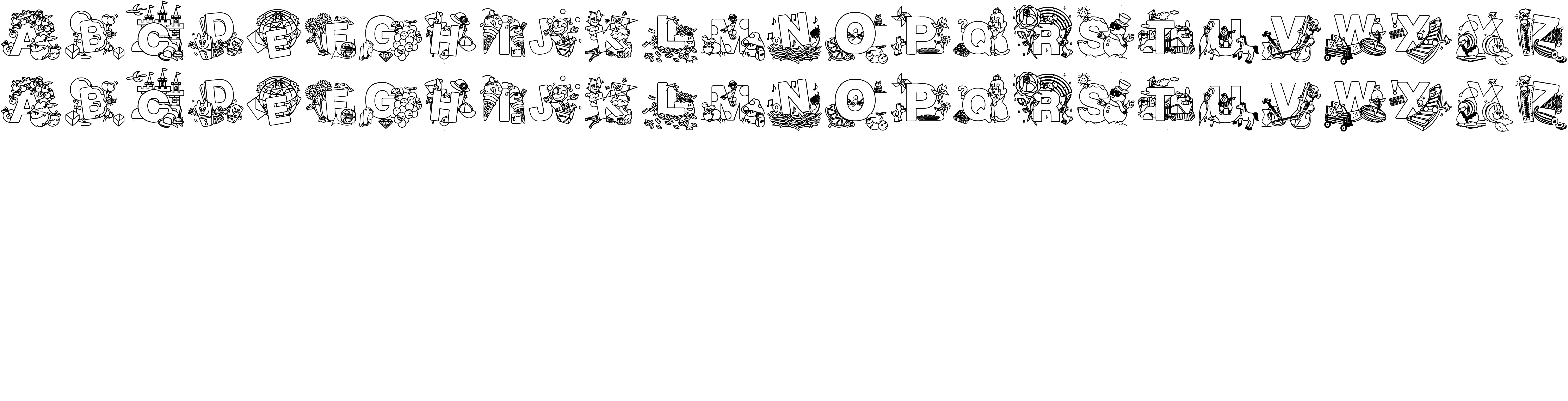 Preview font ABCPlay