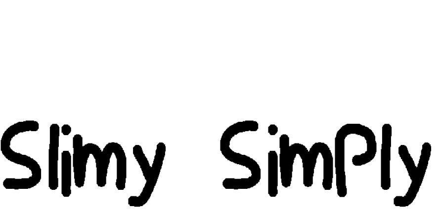 Font Slimy Simply