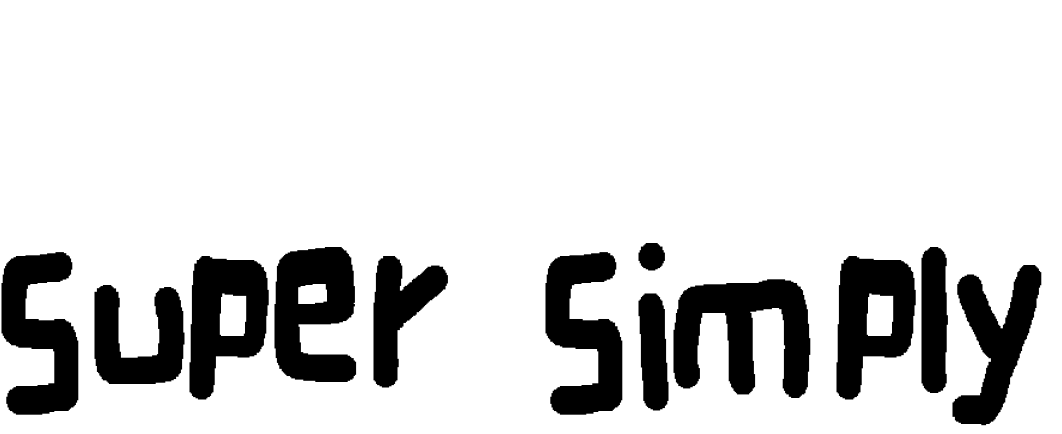 Font super simply