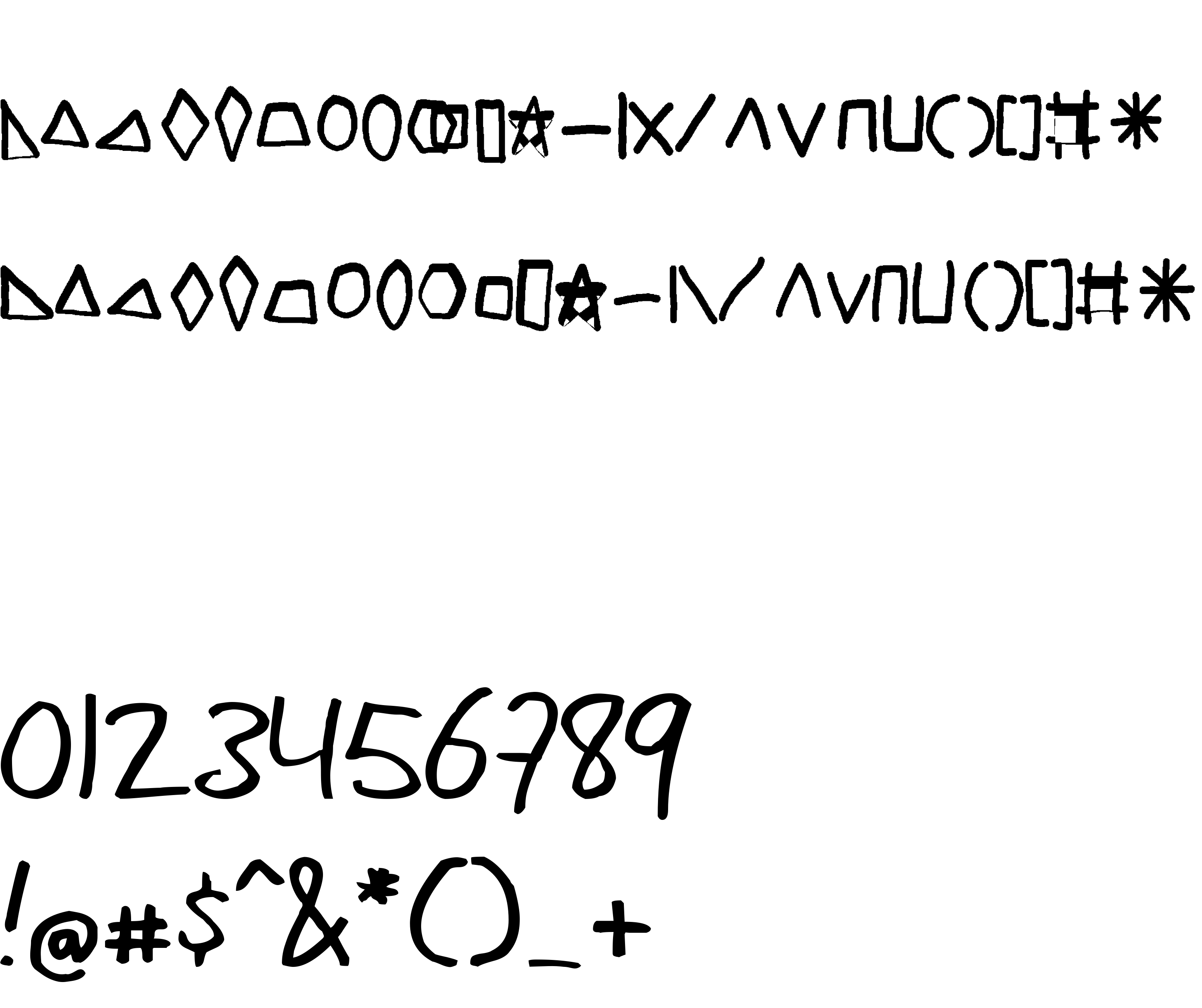 Preview font mannazip