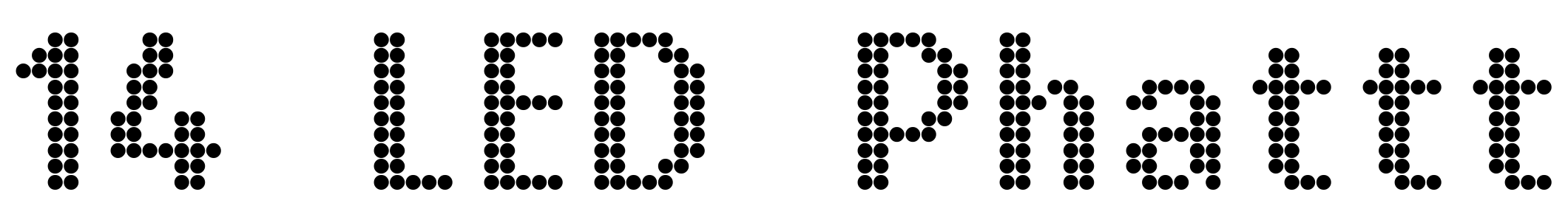 Font 14 LED Phattt