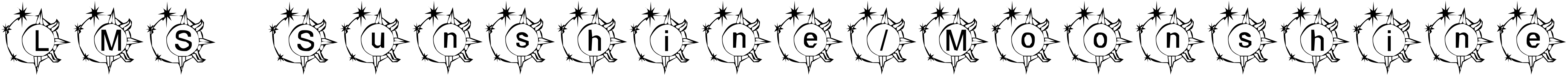 Font LMS Sunshine/Moonshine