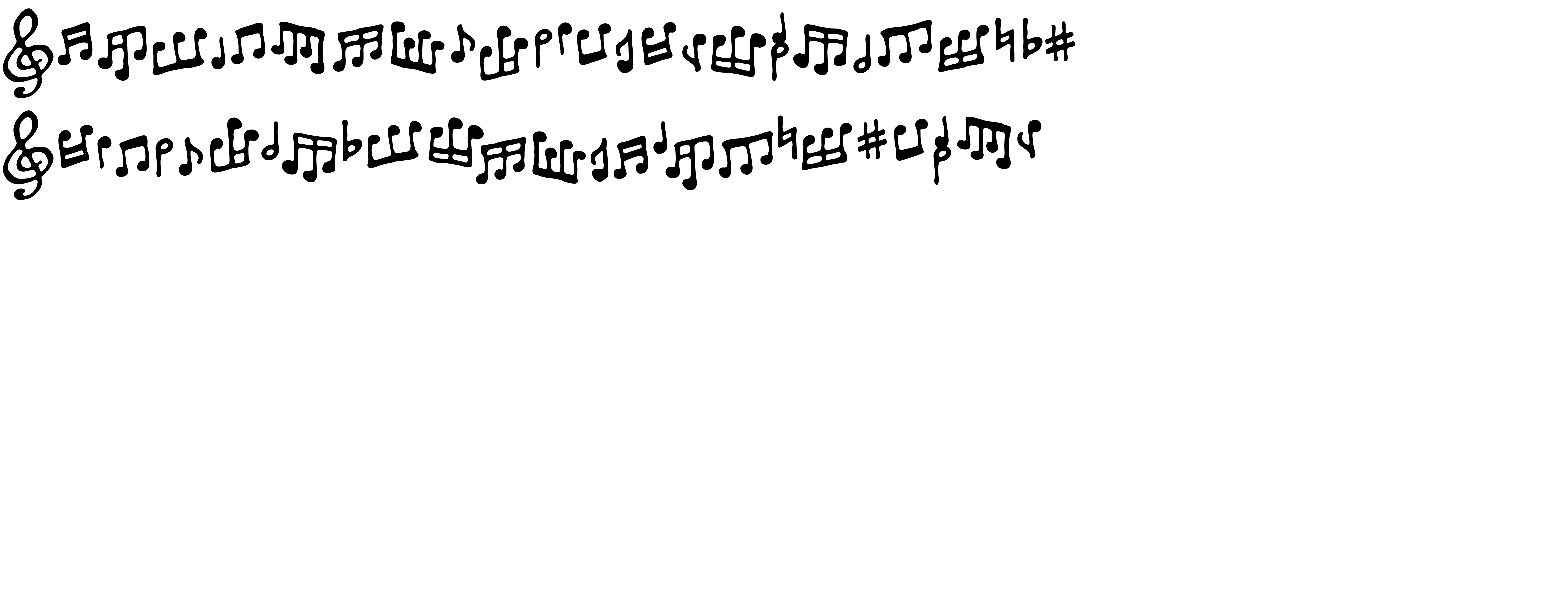 Preview font ToneDeaf BB