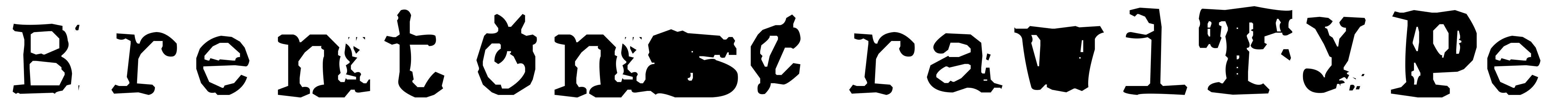 Font BrentonscrawlType