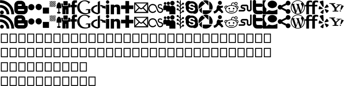 Шрифт SocialIcons