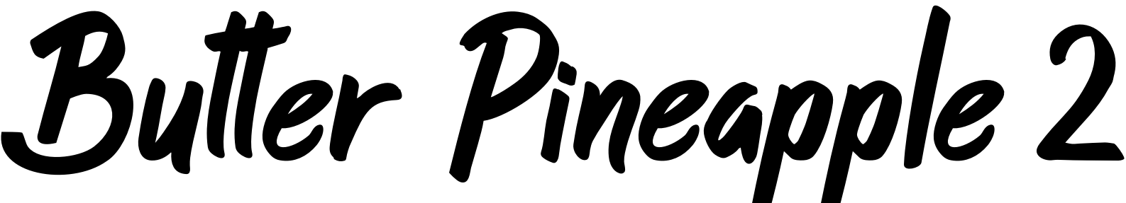 Font Butter Pineapple 2