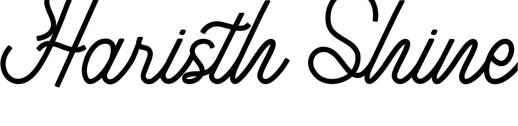 Font Haristh Shine